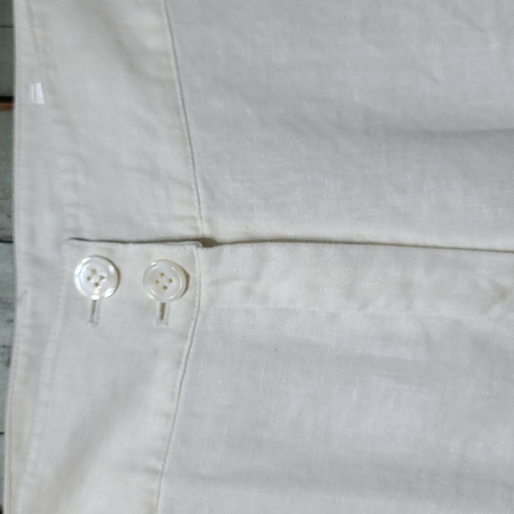 Script 100% linen capris - Picture 3 of 8